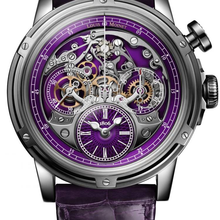 Louis Moinet Watch Memoris Superlight Purple Limited Edition - Purple