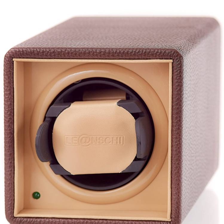 Leanschi Watch Winder Single PU Leather - Brown