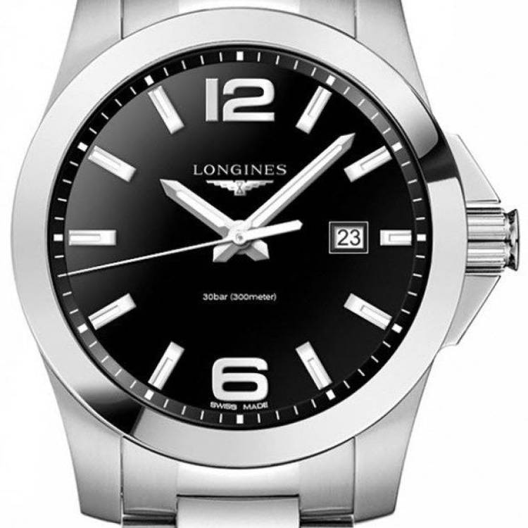Longines Watch Conquest Mens - Black