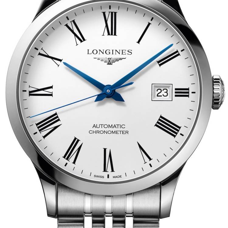 Longines Watch Record Mens - White