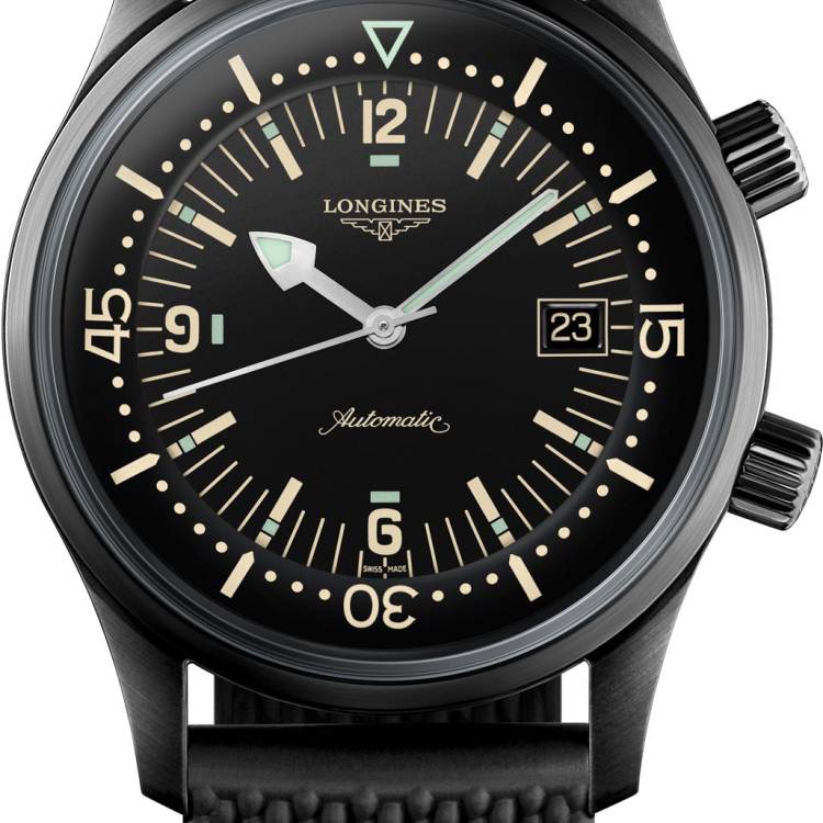 Longines Watch Legend Diver Mens - Black