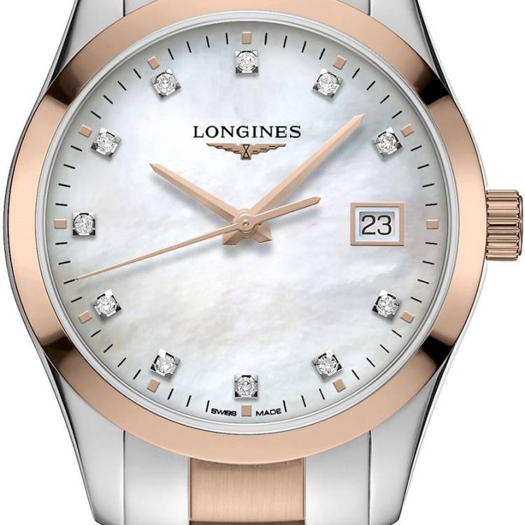 Longines Watch Conquest Classic Ladies - White