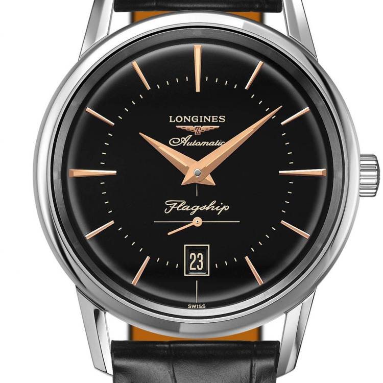 Longines Watch Flagship Heritage Mens - Black