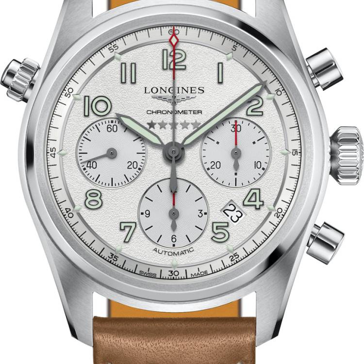 Longines Watch Spirit Chrono Mens - Silver