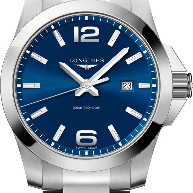 Longines Watch Conquest Mens - Blue