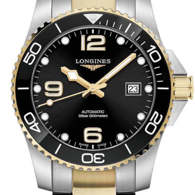 Longines Watch HydroConquest Mens - Black