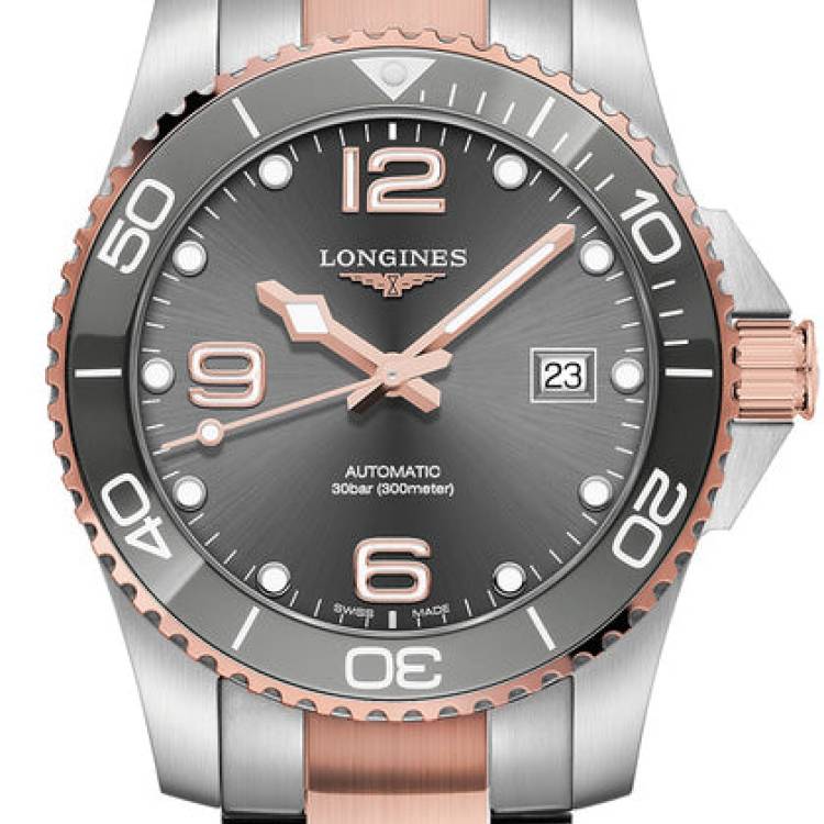 Longines Watch HydroConquest Mens - Grey