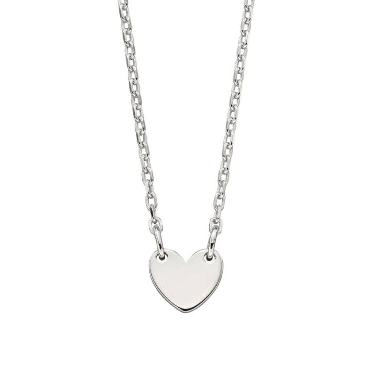 Little Star Sterling Silver Lexi Heart Childs Necklace