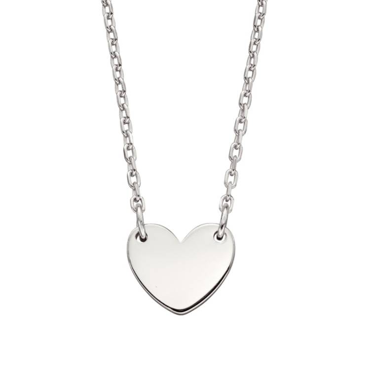 Little Star Sterling Silver Matilda Heart Adult Necklace