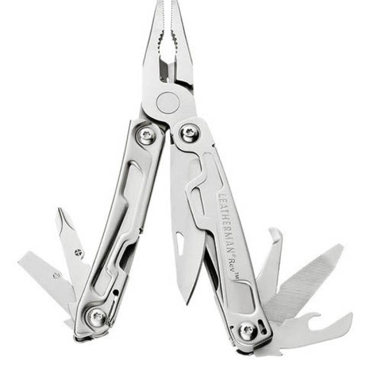 Leatherman Pocket Knife Rev Standard Box - Silver