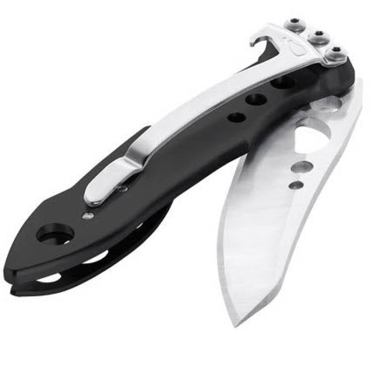 Leatherman Pocket Knife Skeletool KB Knife Black - Silver