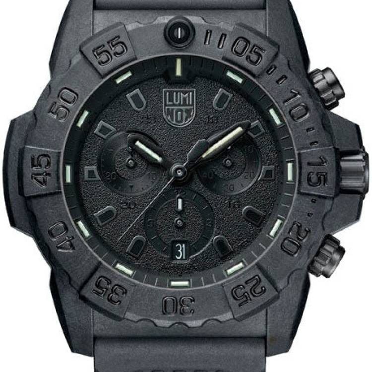Luminox Watch Navy Seal 3500 Series Chronograph - Black