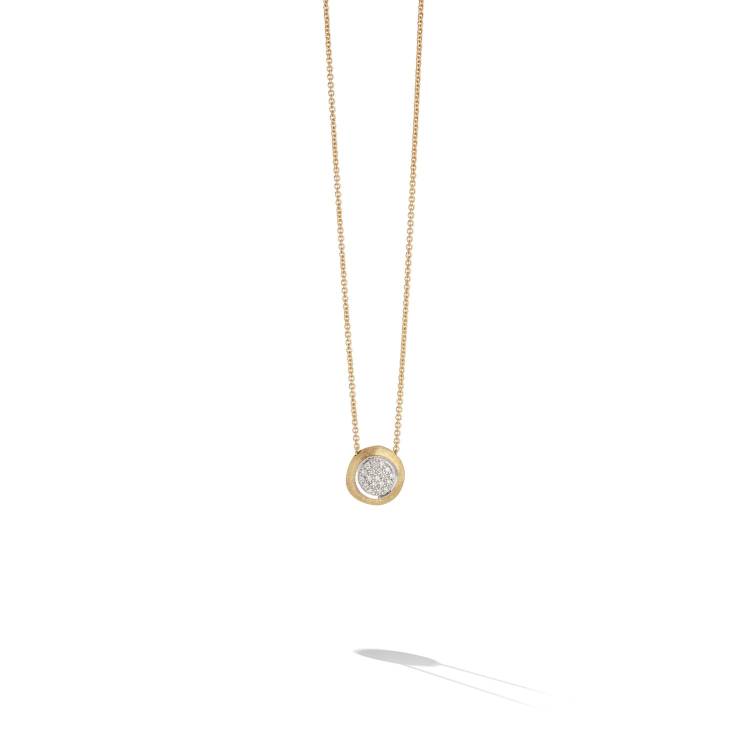 Marco Bicego Delicati 18ct Yellow Gold 0.15ct Diamond Necklace - Option1 Value Yellow Gold
