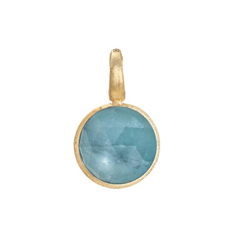 Marco Bicego Jaipur 18ct Yellow Gold Aquamarine Stackable Pendant - Gold