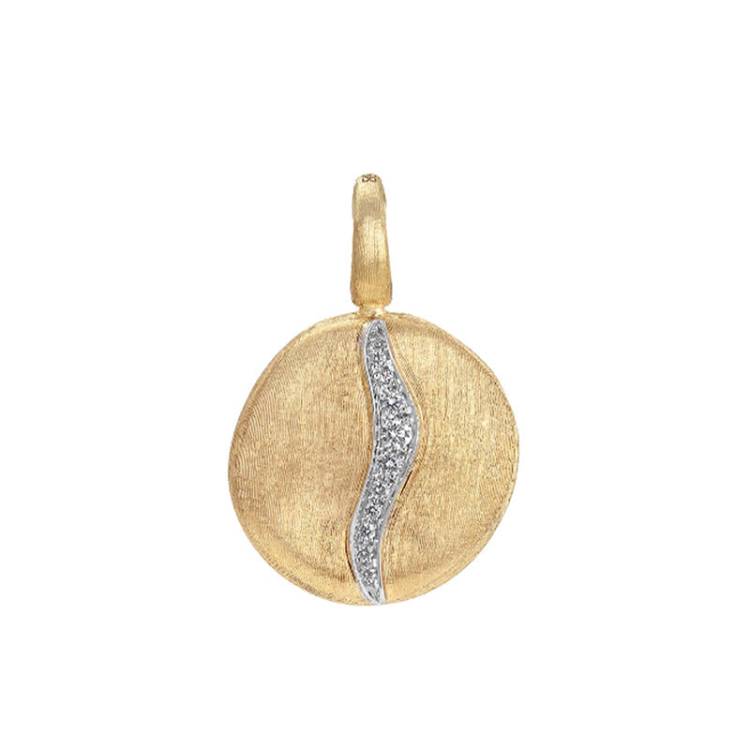 Marco Bicego Jaipur 18ct Yellow Gold Diamond Large Stackable Pendant - Gold