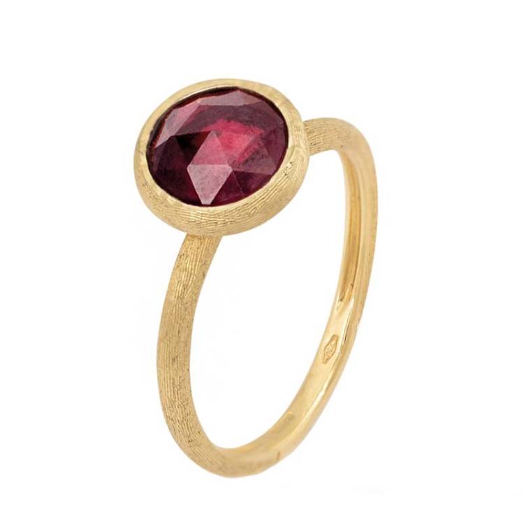Marco Bicego Jaipur 18ct Yellow Gold Garnet Ring - Q