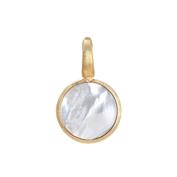 Marco Bicego Jaipur 18ct Yellow Gold White Mother of Pearl Stackable Pendant - Gold