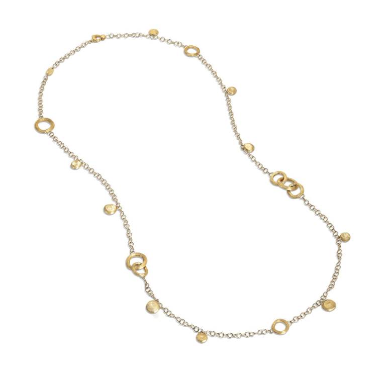 Marco Bicego Jaipur Link 18ct Yellow Gold Circle Link Long Necklace - Gold
