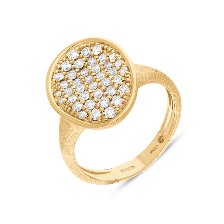Marco Bicego Lunaria 18ct Yellow Gold 0.67ct Diamond Ring D - N.5