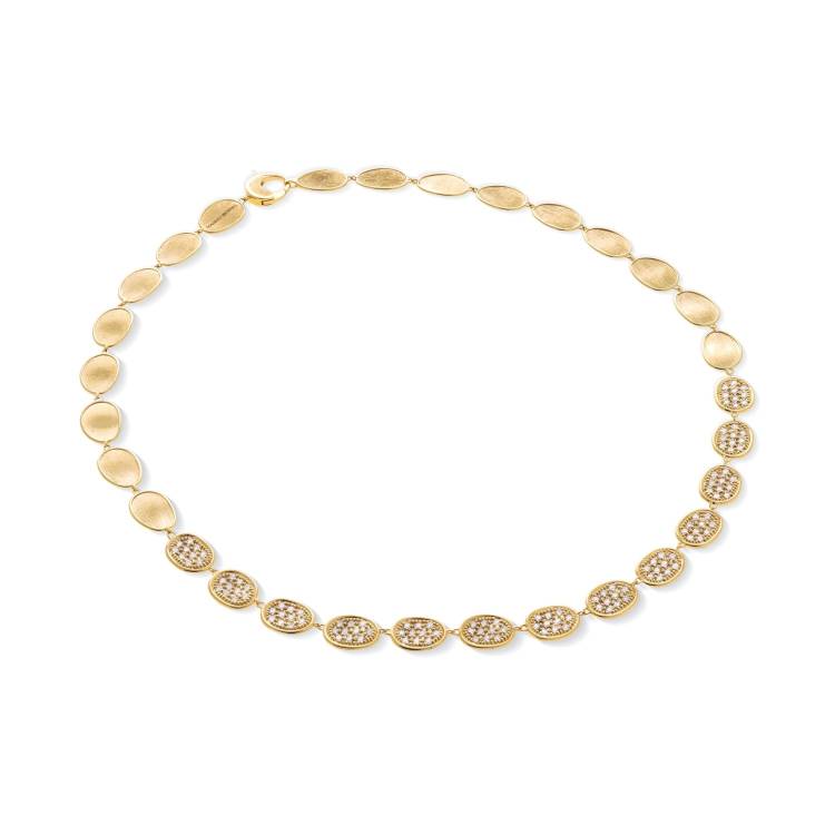 Marco Bicego Lunaria Alta 18ct Yellow Gold 2.60ct Diamond Necklace - Yellow Gold