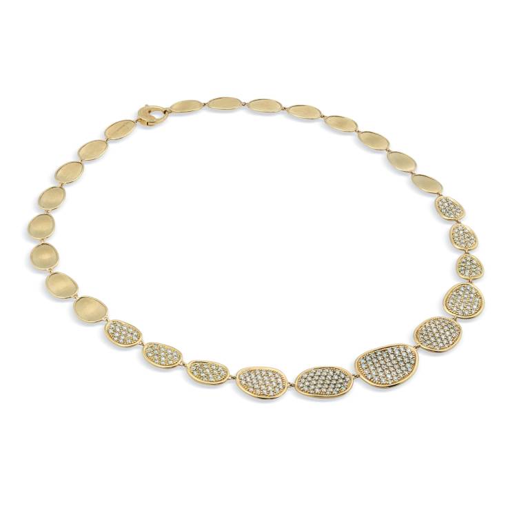 Marco Bicego Lunaria Alta 18ct Yellow Gold 5.00ct Diamond Necklace - Yellow Gold