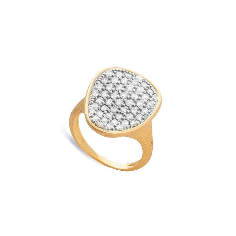 Marco Bicego Lunaria Alta 18ct Yellow White Gold 0.93ct Diamond Ring - N