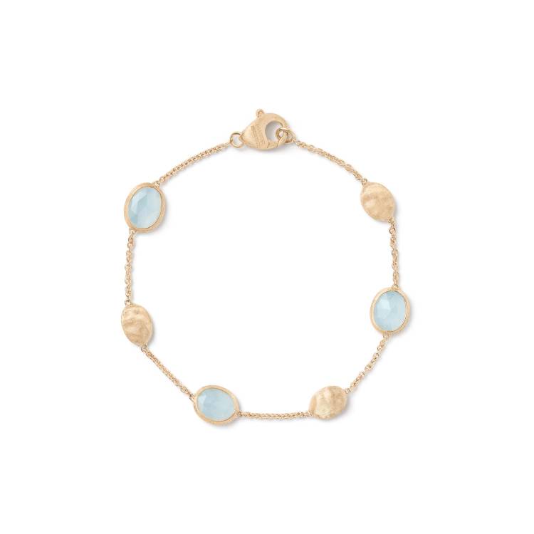 Marco Bicego Siviglia 18ct Yellow Gold Aquamarine Bracelet