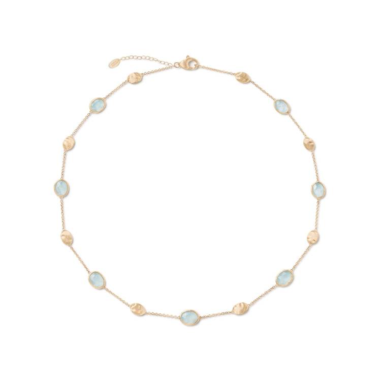 Marco Bicego Siviglia 18ct Yellow Gold Aquamarine Necklace