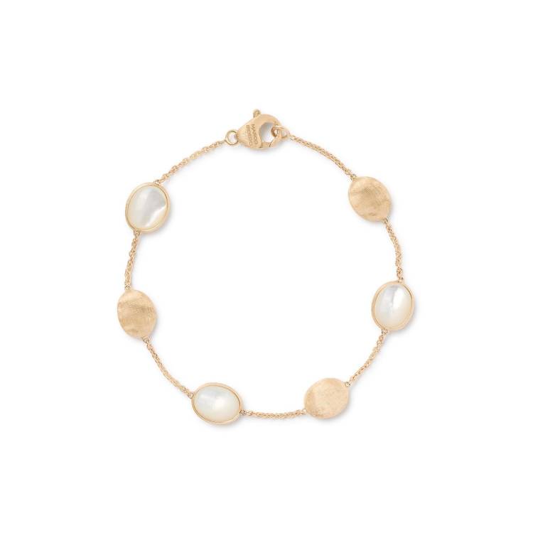 Marco Bicego Siviglia 18ct Yellow Gold Mother of Pearl Bracelet