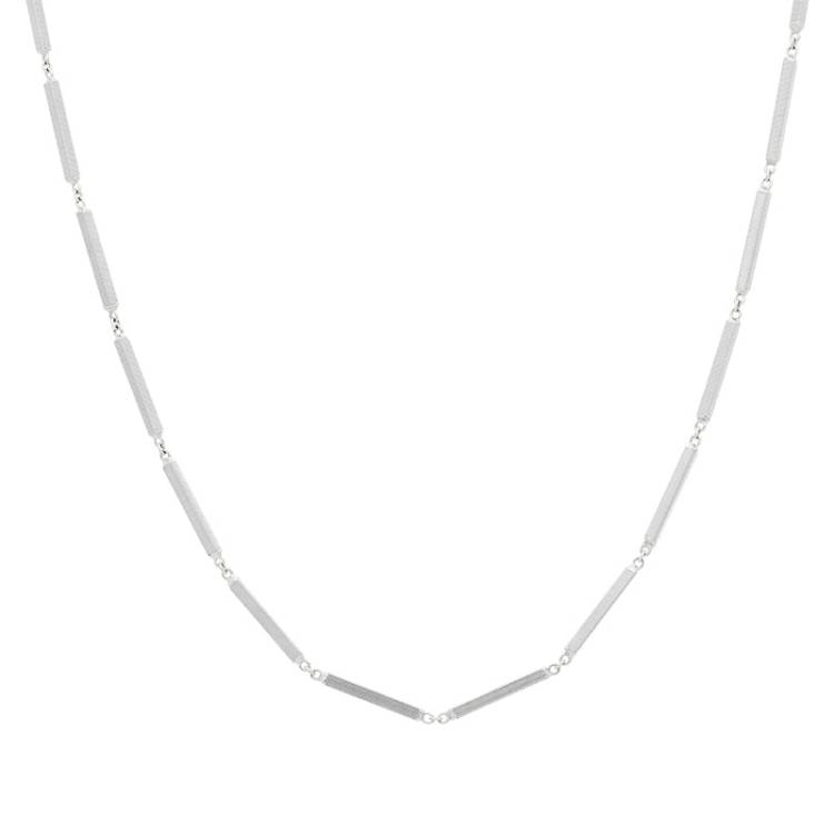 Marco Bicego Uomo 18ct White Gold Unisex Link Necklace - 55cm