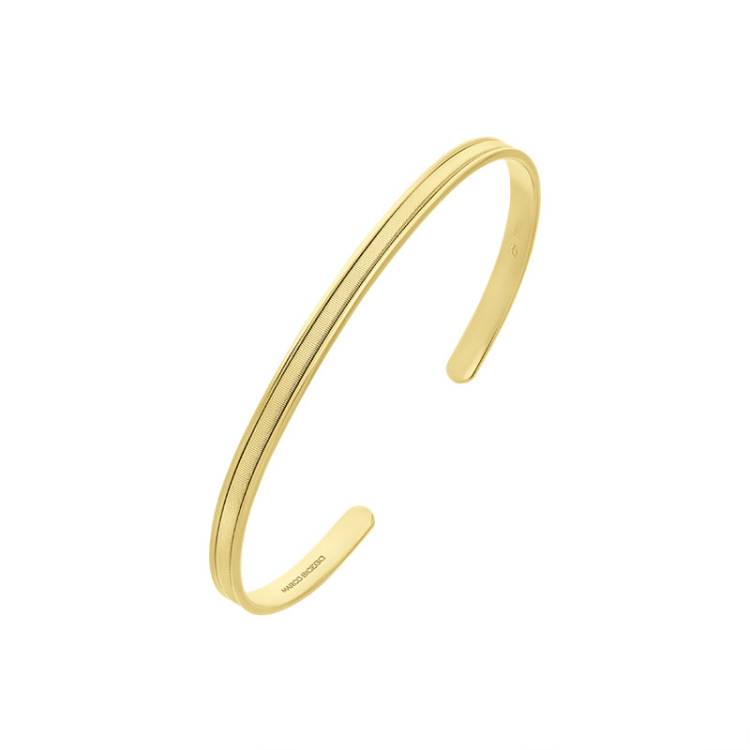 Marco Bicego Uomo 18ct Yellow Gold Unisex Thin Bangle - 6.8cm