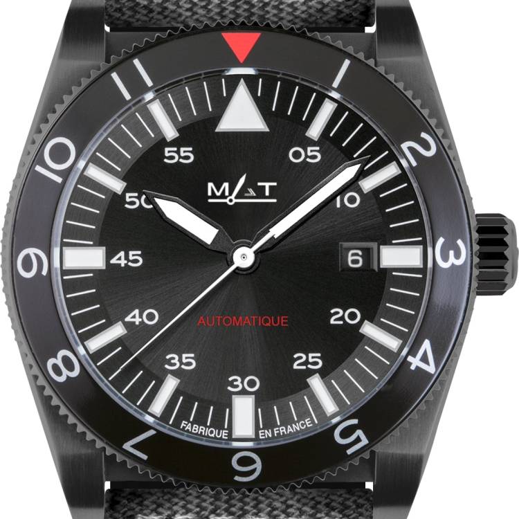 Mat Watch Escadron Gunmetal Grey  - Black