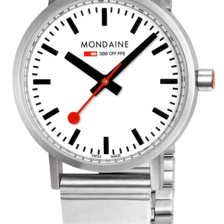 Mondaine Watch Classic Bracelet - White
