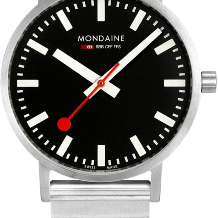 Mondaine Watch Classic Bracelet - Black