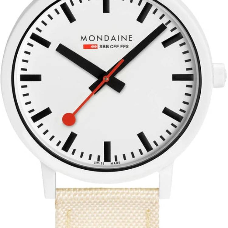 Mondaine Watch Essence White Unisex - White