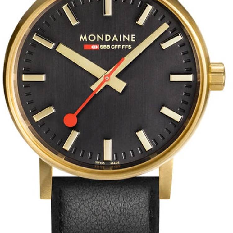 Mondaine Watch Evo2 30 Gold IP