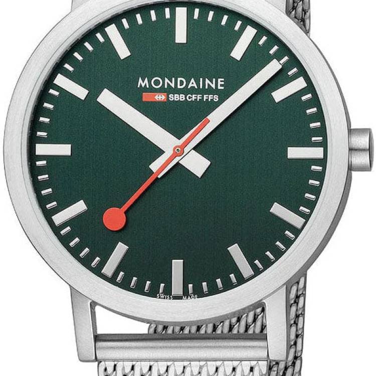 Mondaine Watch Classic Park Green Special Edition - Green
