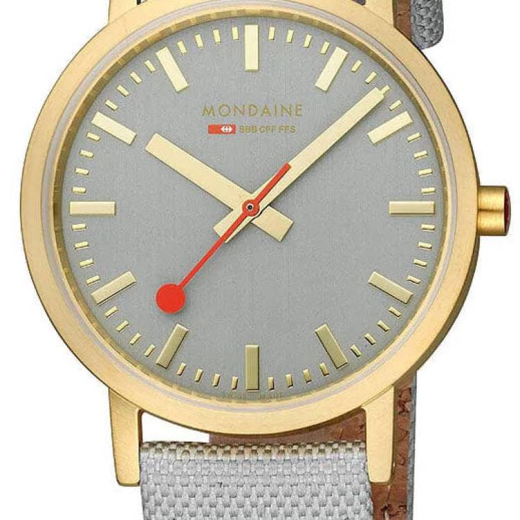 Mondaine Watch Classic Good Gray - Grey