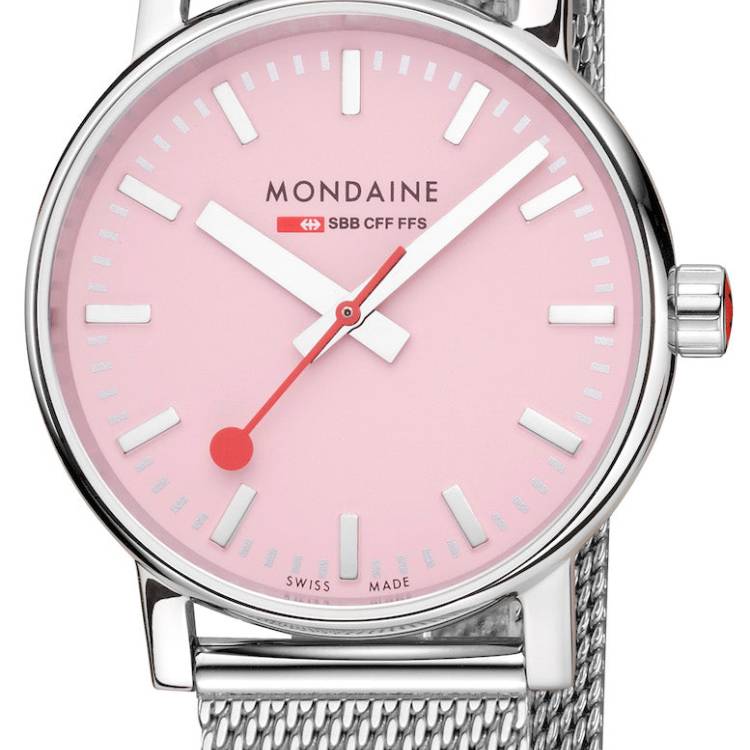 Mondaine Watch Evo2 Sunrise 35mm Pink