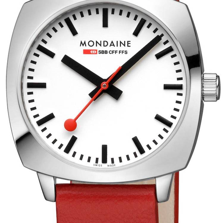 Mondaine Watch Official Swiss Railways Cushion