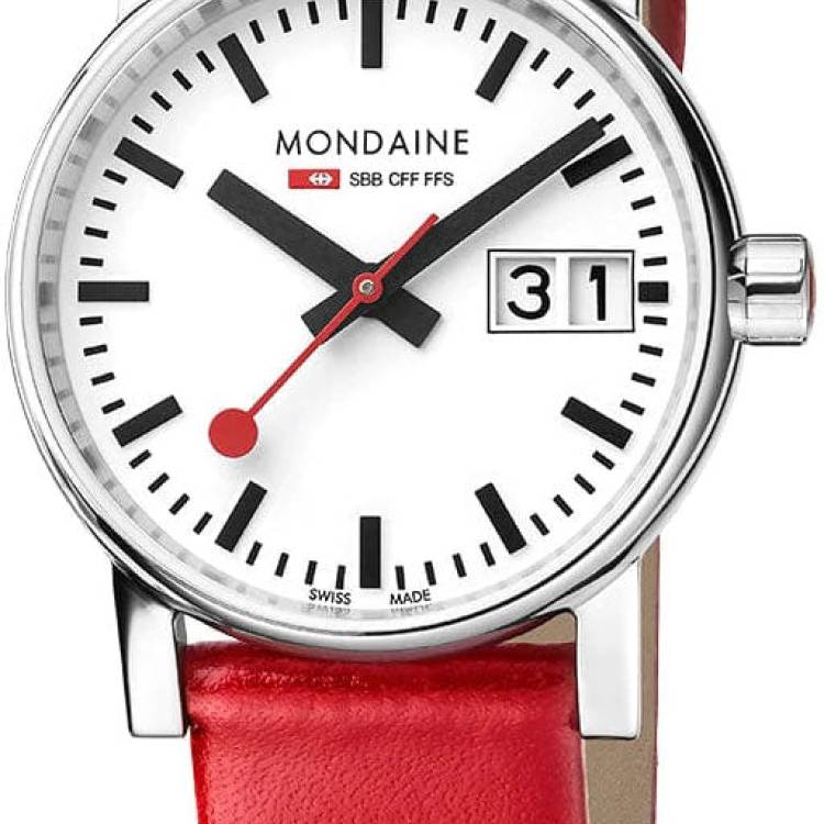 Mondaine Watch Evo2 30mm Grape Leather