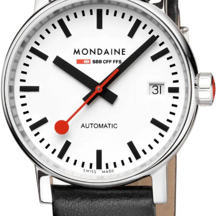 Mondaine Watch Evo2 35mm Grape Leather