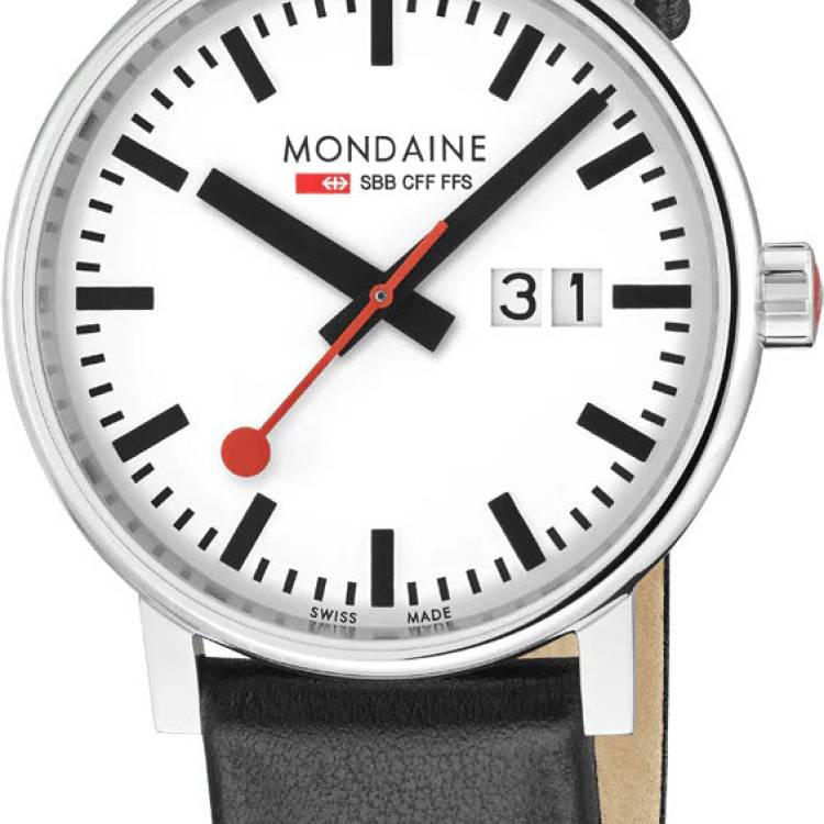 Mondaine Watch Evo2 40mm Grape Leather
