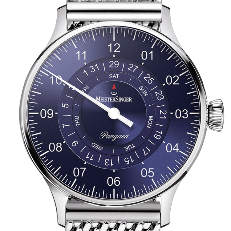 MeisterSinger Watch Pangaea Day Date Milanaise Bracelet