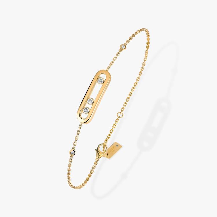 Messika Baby Move 18ct Yellow Gold 0.10ct Diamond Bracelet - Gold