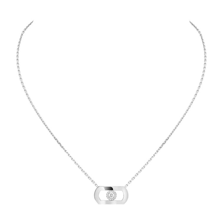 Messika So Move 18ct White Gold 0.12ct Diamond Necklace