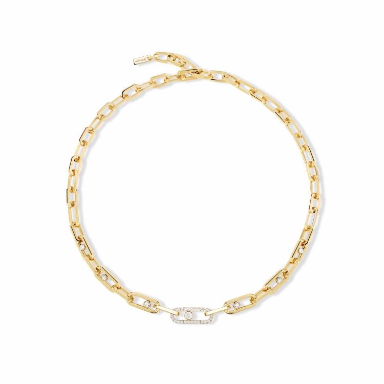 Messika Move Link 18ct Yellow Gold 1.11ct Diamond Necklace