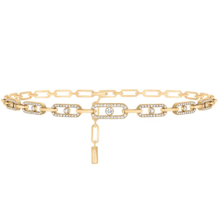 Messika Move Link 18ct Yellow Gold 1.70ct Diamond Multi Choker