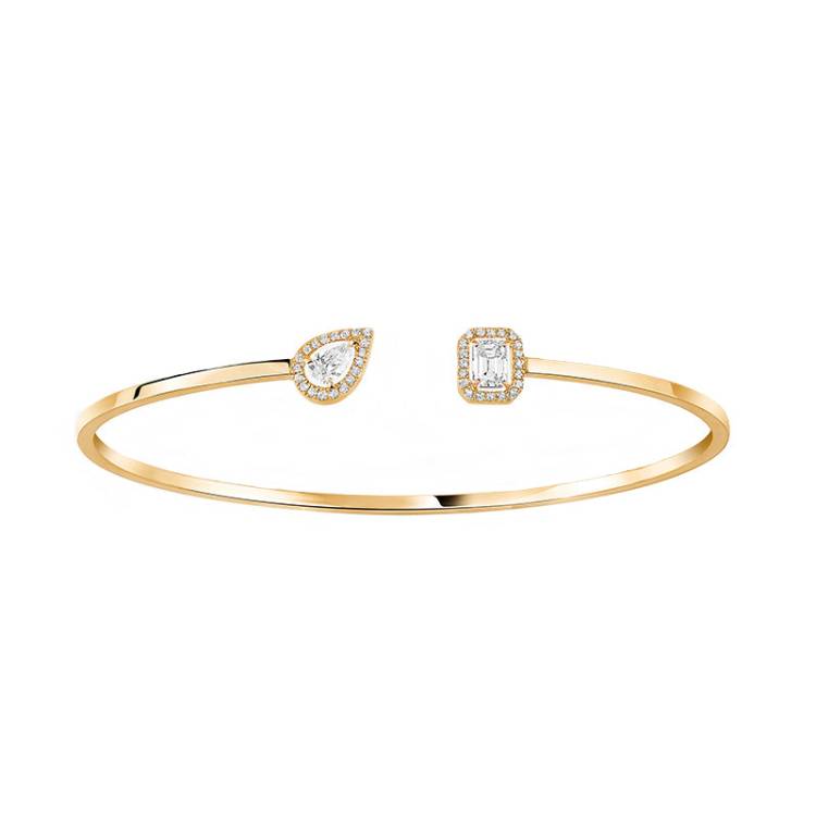 Messika My Twin Toi & Moi 18ct Yellow Gold 0.40ct Diamond Bangle - M (15.5-16cm)