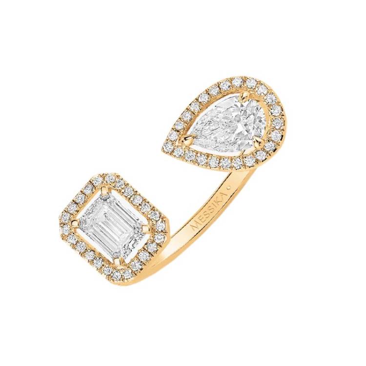 Messika My Twin Toi & Moi 18ct Yellow Gold 0.70ct Diamond Ring - L